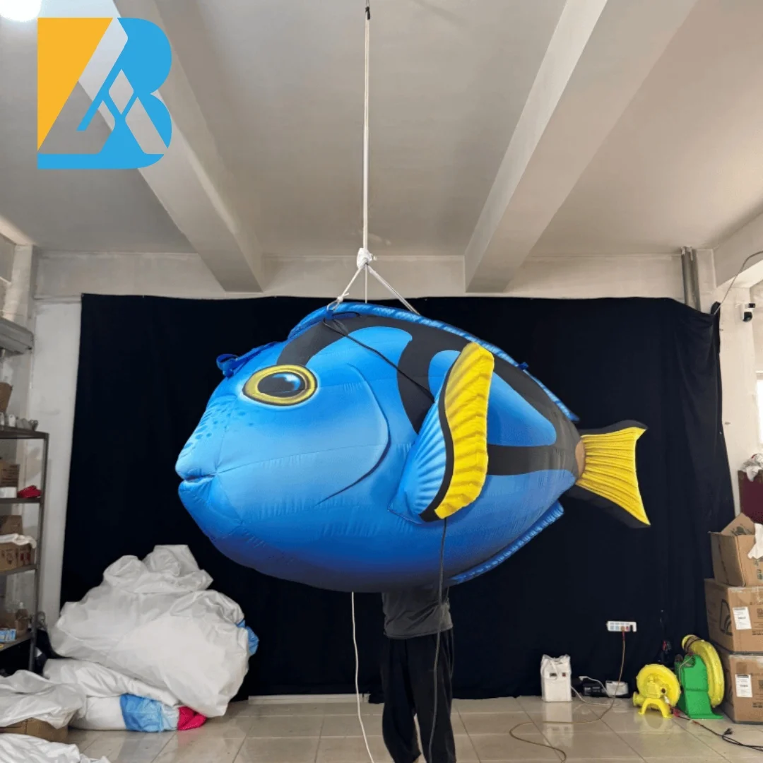 Bespoke Giant Inflatable Tropical Fish Design for Birthday Decoration Restaurant Toys