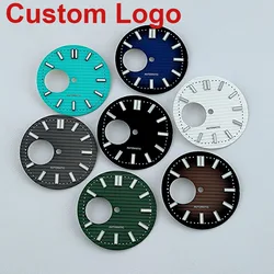 29.5mm Watch Dial N H38 dial  Custom logo dial green luminous suitable for N H38 movement watch accessories repair tool