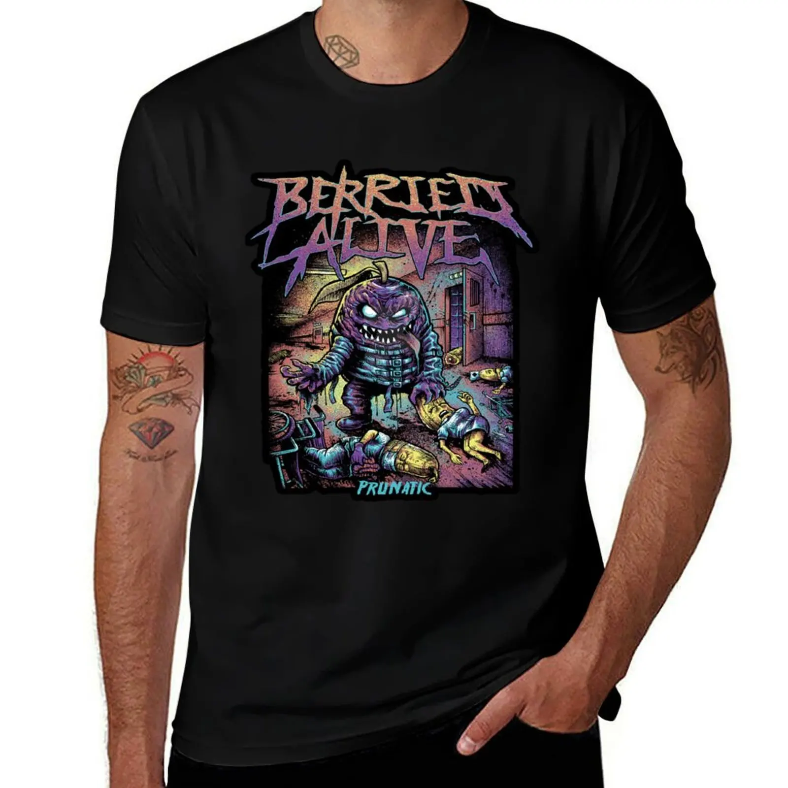 T-shirt Berred Alive Prunatic, T-shirt de sport pour grands et grands-tailles
