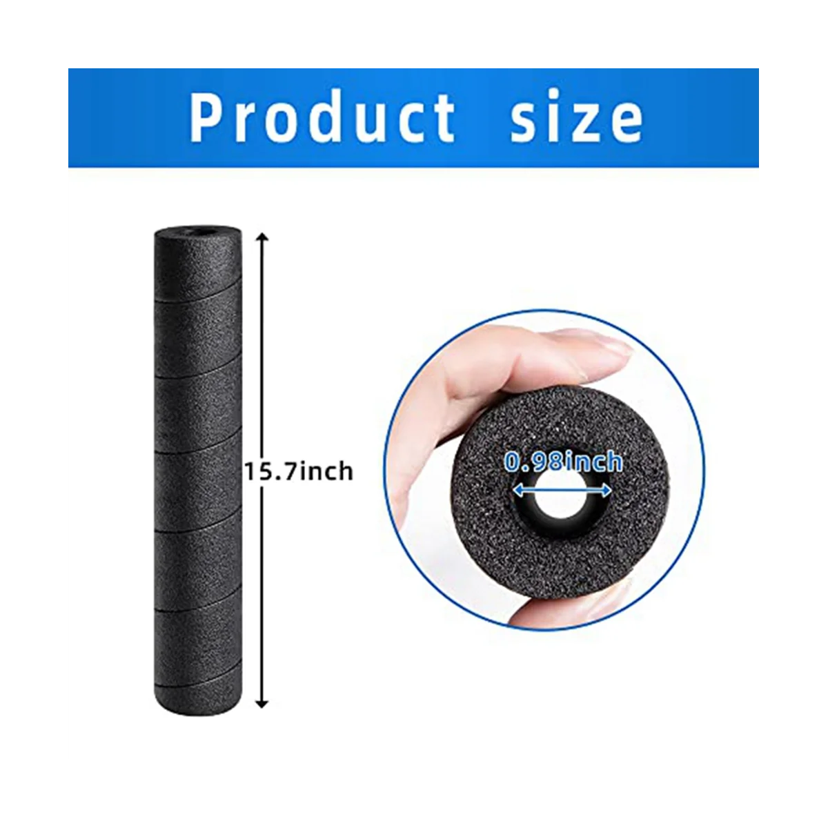 لينة رغوة أنبوب غطاء عازل ، دوامة الطابق السفلي ، أنابيب التفاف ، أنابيب العزل ، القطب حامي ، 6 قطعة