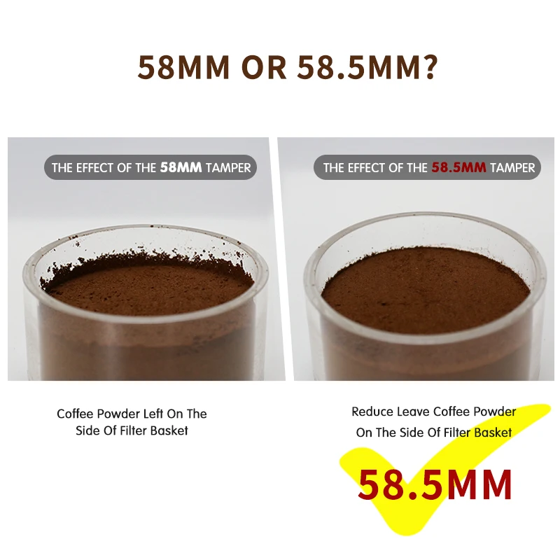 51 mm 53 mm 58 mm Espresso-Stampfer, konstanter Druck, 30 Pfund, mit kalibriertem, federbelastetem Edelstahl-Zubehör, Kaffee-Barista – Detail 3