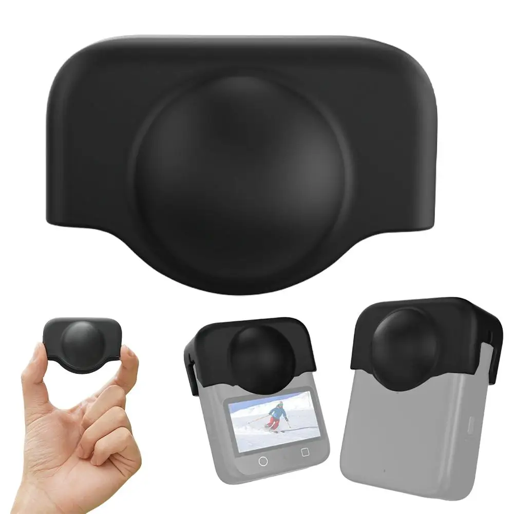 Osmo 360 cubierta protectora de silicona cabeza de espejo anticaída lente de cámara deportiva panorámica accesorio a prueba de polvo