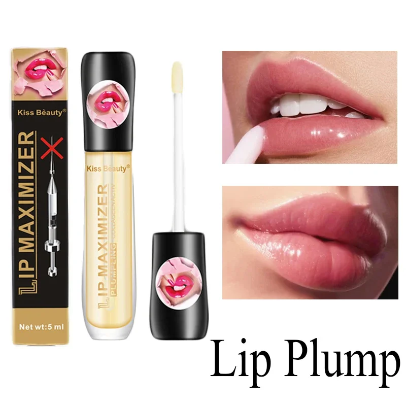 Instant Volumising Lips Plumper Reparação, reduzir as linhas finas dos lábios, máscara, hidratante duradouro, cuidado labial, soro gordo sexy, 5ml