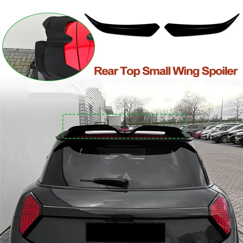 

Top Splitter Lip Spoilers Rear Wing Trunk Accessories For BMW Mini Cooper S JCW J01 F65 F66 2024 2025 Black