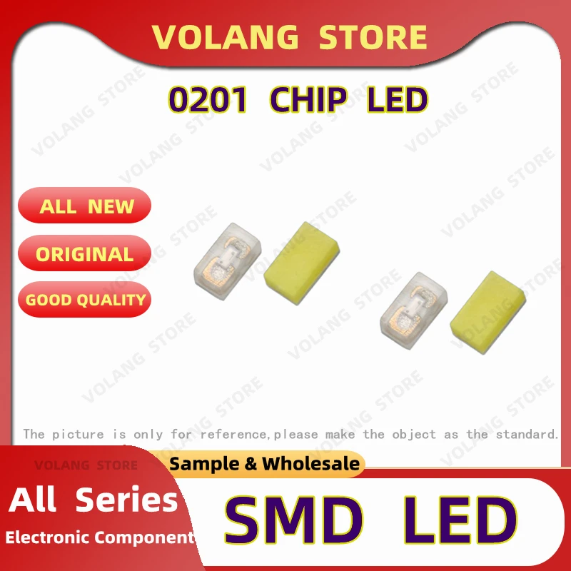 0201 LED Light SMD Red Color Blue Green White 0.63mm*0.35mm Mini SMD LED Lamp Warm White