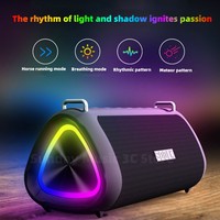 SODLK T18 Phantom 80W High Power Karaoke Machine Portable Wireless Bluetooth Speaker 10000mAh Large Battery Outdoor IPX7 Waterpr