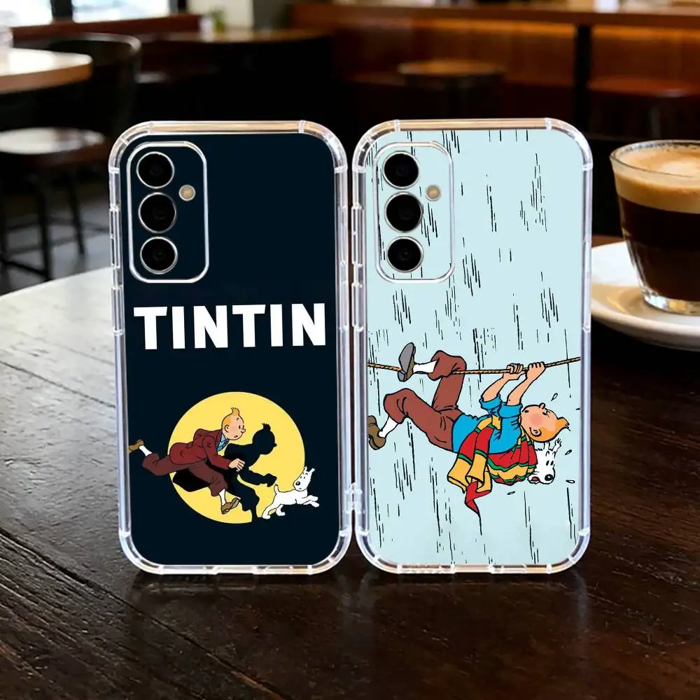 

Dog The A-Adventures of T-Tintin Phone Case For SamsungA10,12,20,21S,30,31,40,50,51,52,70,71 Transparent Cover