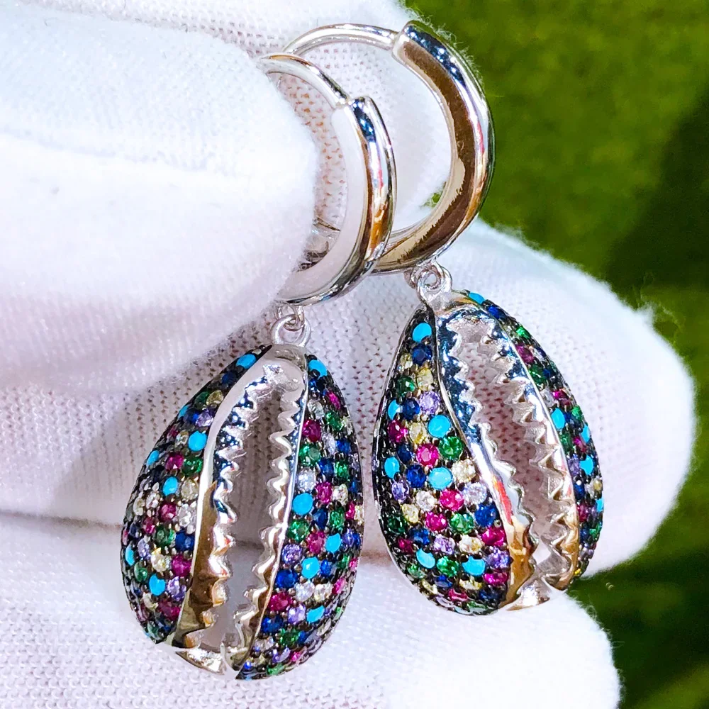 

Soramoore романтические милые серебряные серьги-кольца для женщин, свадебные девушки, повседневные вечерние серьги с гравировкой CZ, модные украшения