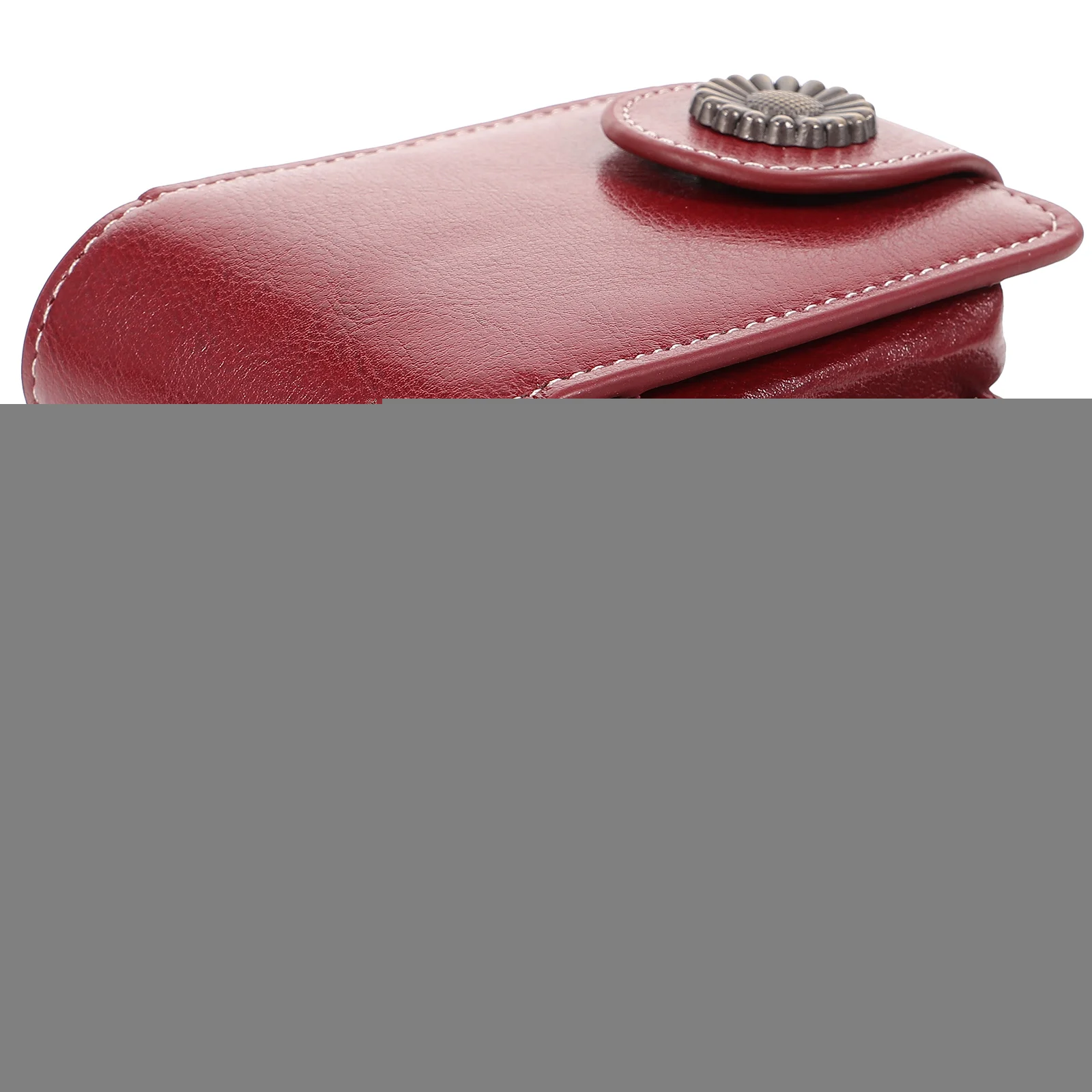 

Lipstick Pouch Compact Mini Red Purse with Mirror for Women Travel Case Small Lipstick Holder Lightweight Portable