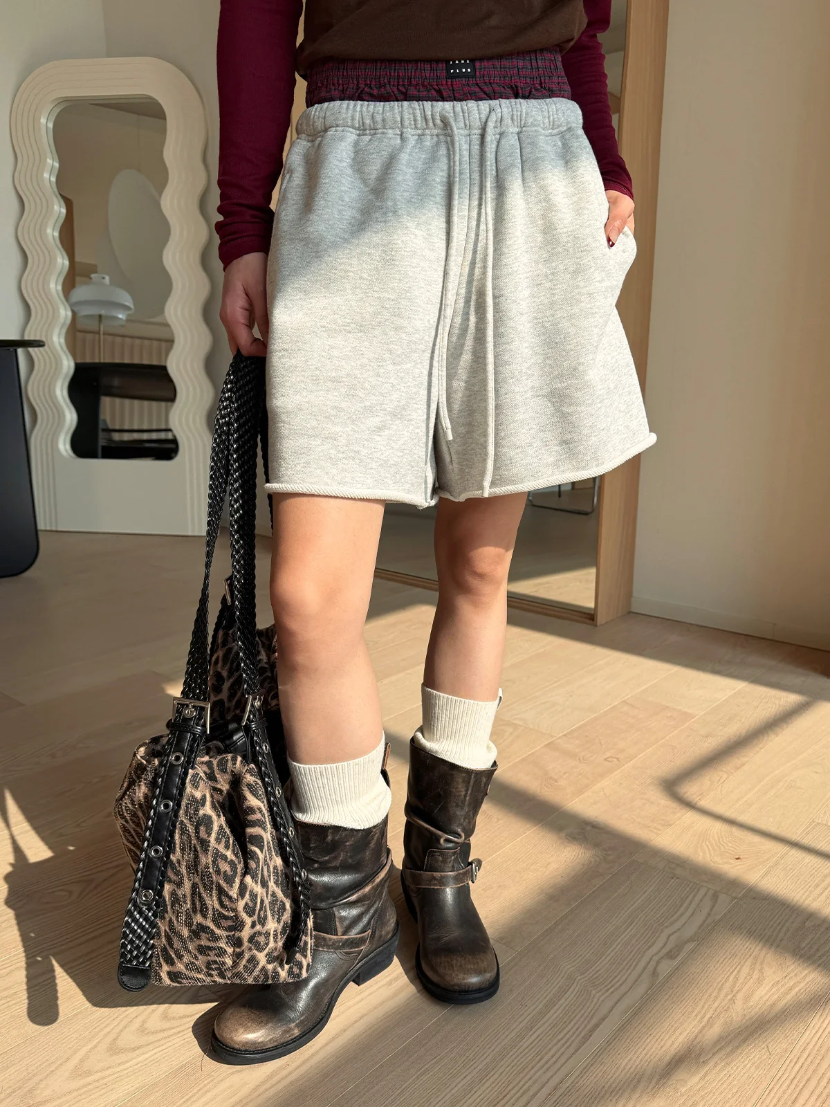 

VVNK Casual orts DEARSOCUTE Buy Hand Store Spring Summer Loose Fit Wide Leg Pants l Waist Elastic Waisand