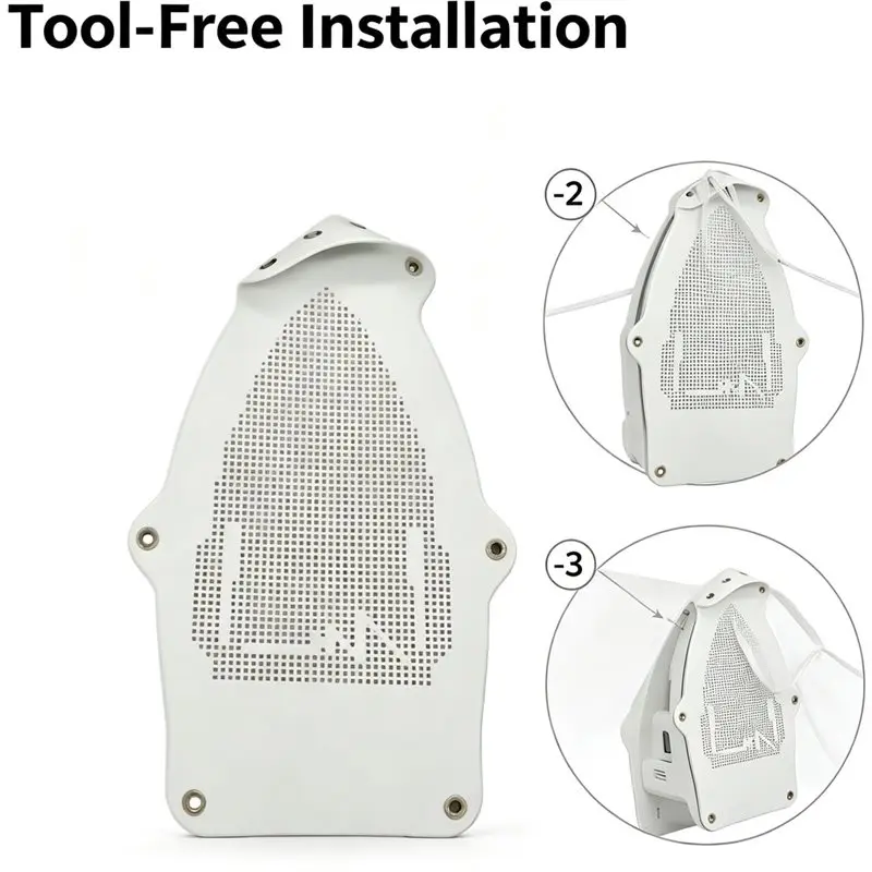 Handy Tool Iron Shoe Cover For Electric Iron Clothes Protector- Prevents Sticking, Burns Sole Plate Accessory, 1 Set