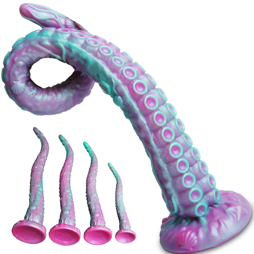 new Long Anal Butt Plug Sex Toys Monster Dildo Octopus Tentacle Huge Silicone Dick Sex Adult Soft Dildo Female Masturbator