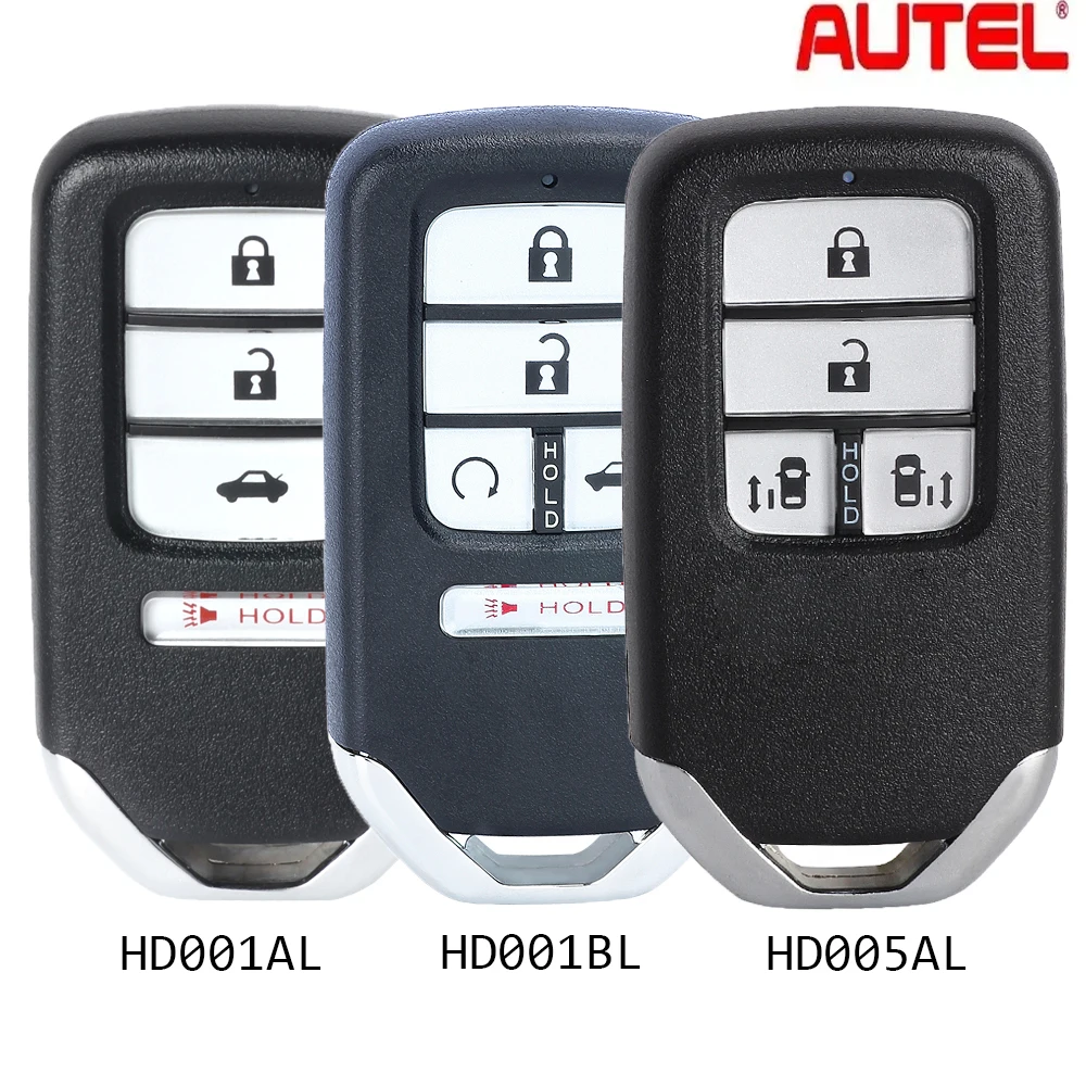 

Autel PREMIUM Type IKEY HD004AL/HD005AL/HD004BL Universal Smart Remote Key 315MHz/433MHz for Honda Use for KM100 IM508 IM608