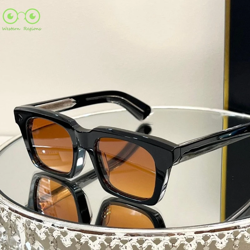

Trendy high-quality men and women outdoor driving ink mark uv400 retro high-quality glasses board sunglasses men and women 2025