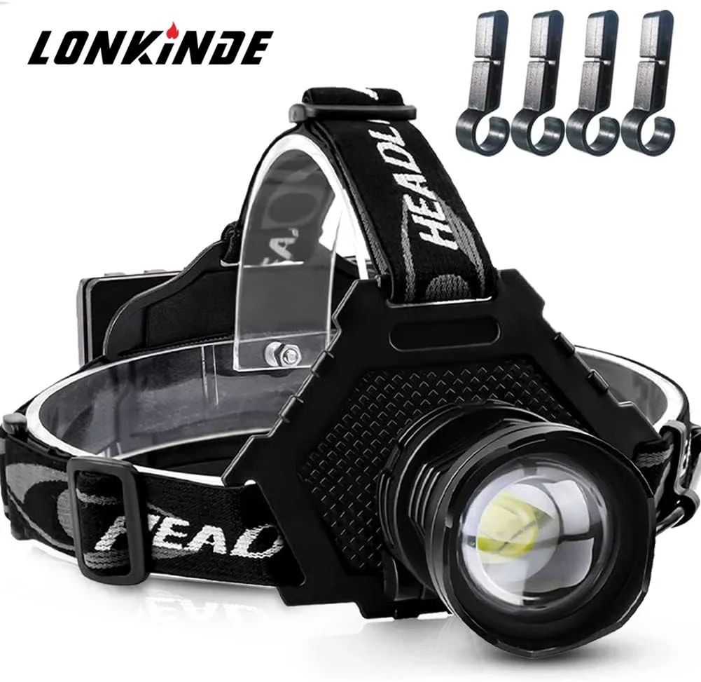 

Powerful Head Lamp XHP70.2 LED Headlamp 18650 High Power LED Headlight 42W USB Zoom Rechargeable XHP70 XHP50 Camping Work Light