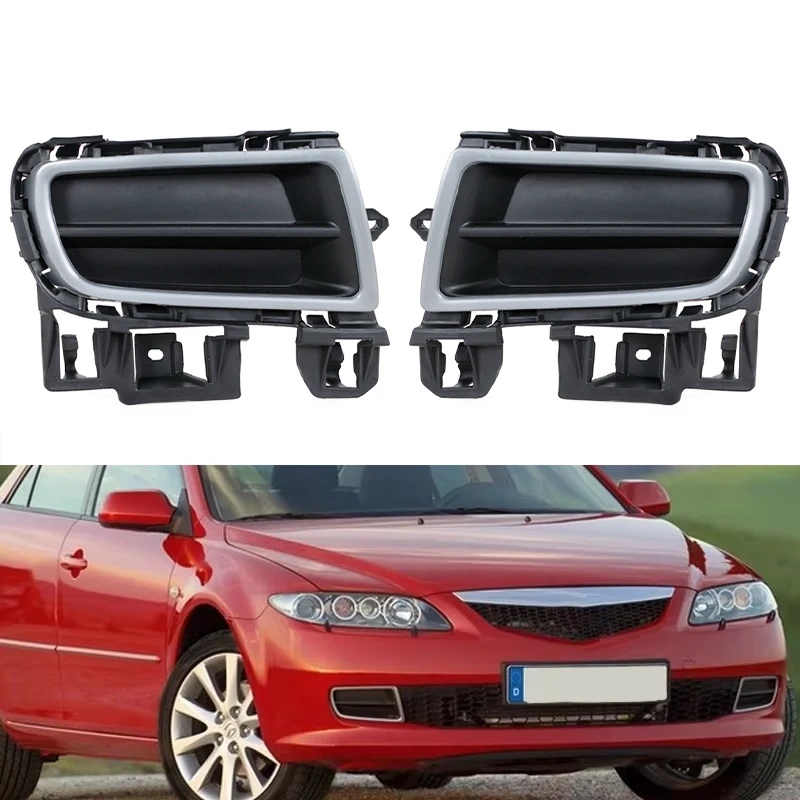 Front Bumper Grille For Mazda 6 M6 2006 2007 2008 2009 2010 Fog Lights Box Frame Front Bumper Air Network Car Accessories