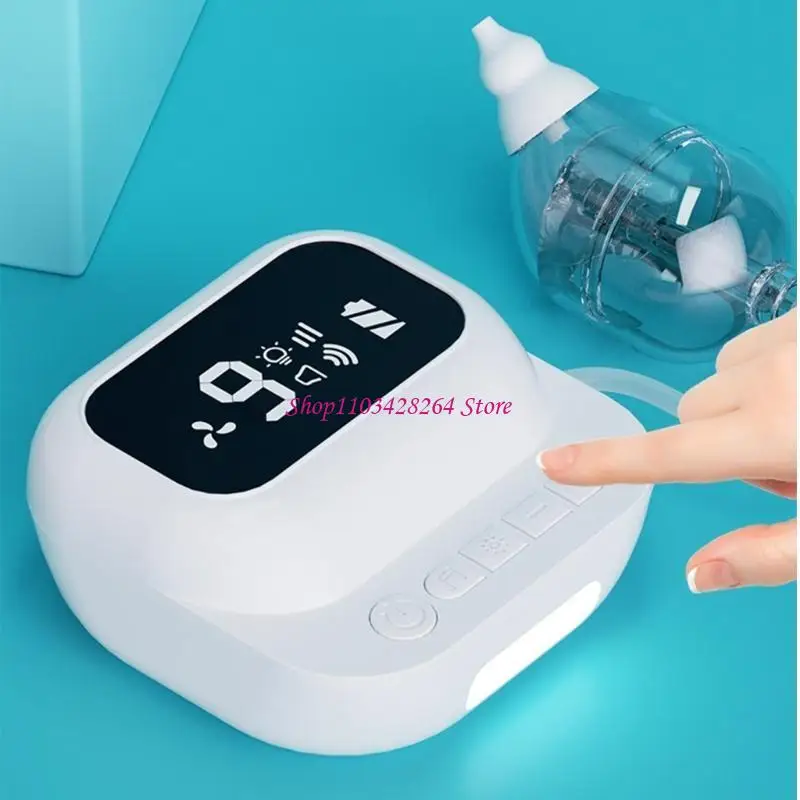 

Тихий работающий детский назальный аспиратор с 9 уровнями силы всасывания Эргономичный дизайн Назальный аспиратор для младенцев