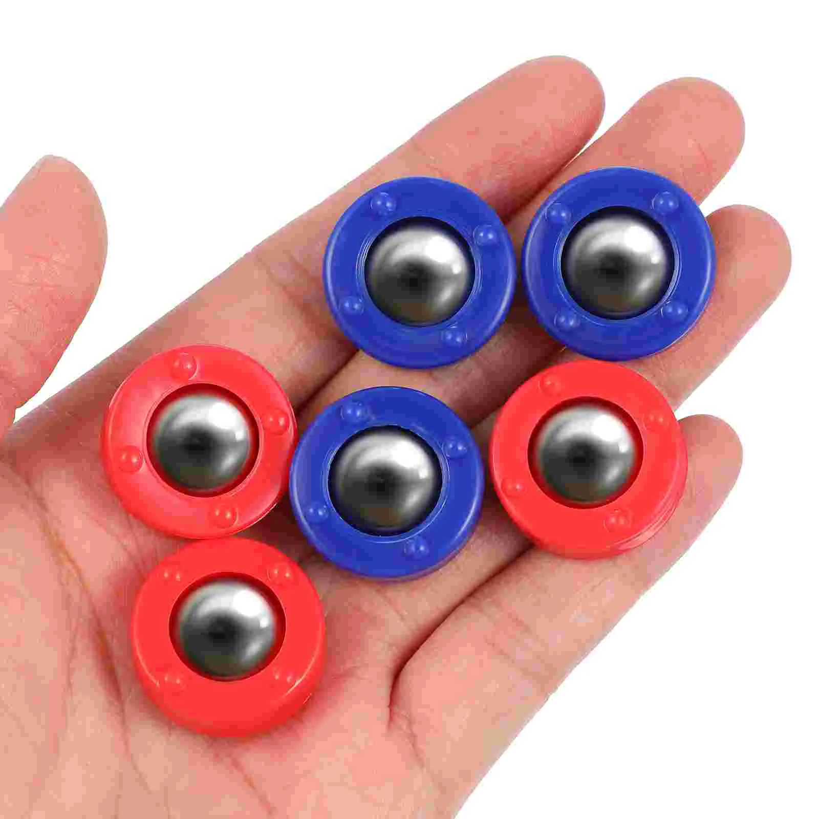 16 Pcs Tabletop Shuffleboard Game Accessories Foosball Rolling Beads Pucks Funny Soccer Family