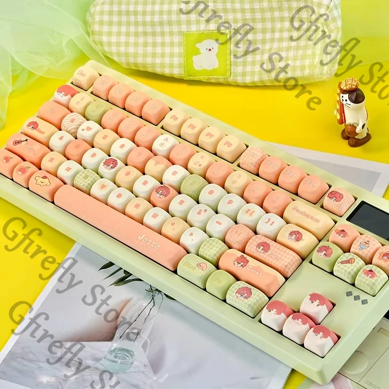

Jesse Original Factory Theme Magnetic Shaft Mechanical Keyboards Keycaps Light and Night Mascot cosplay Kforce Ornaments Cute