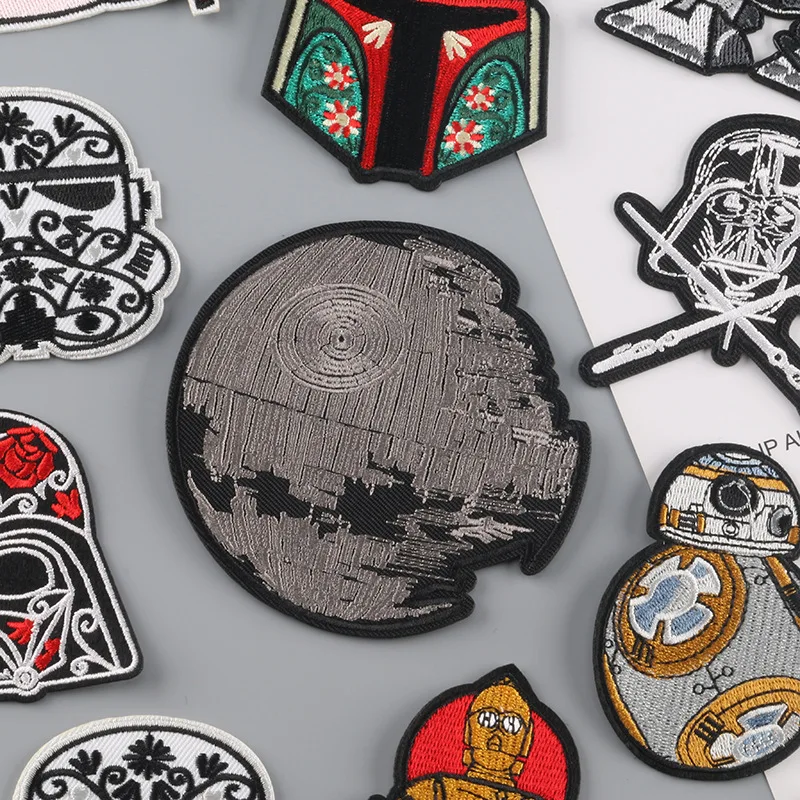 Disney Star Wars Patches Embroidered Patch For Clothing Iron On Patch On Clothes Yoda Darth Vader Mandalorian Troopers Accessory