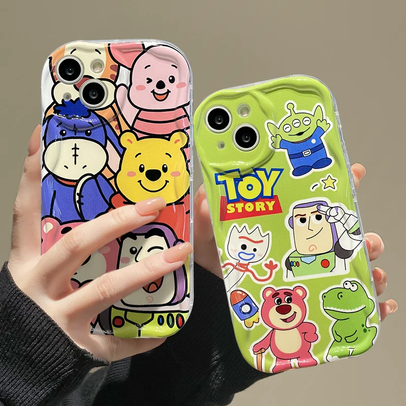 Lovely Eeyore Lotso Winnie Case for Huawei P60 P50 P40 P30 Pro Lite 4G 5G Mate 50 40 30 Pro Honor X5 Nova Y90 Shockproof Cover