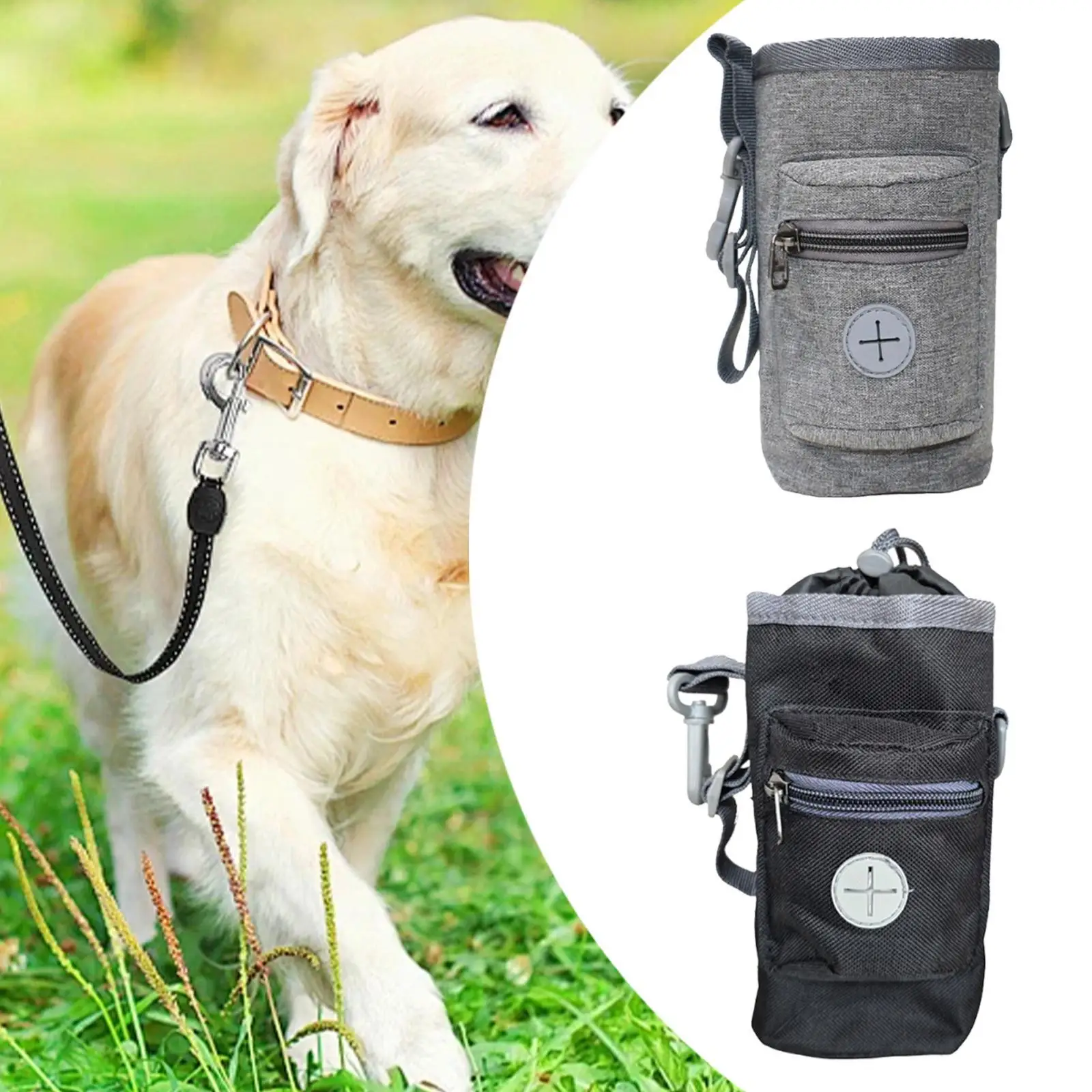 

Сумка для дрессировки лакомств для собак, многофункциональная 2-сторонняя портативная сумка для лакомств для домашних животных для кемпинга, путешествий, тренировок, прогулок