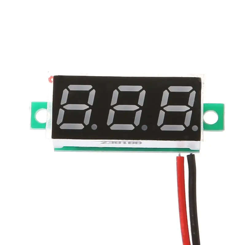 0.28-Inch for DC 2.5V-30V 2 Wires Mini Digital Voltmeter Tester Meter LE