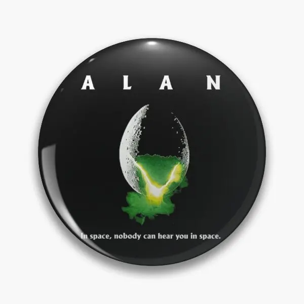 Alan In Space Noy Can Hear You In Spa  Soft Button Pin Gift Lover Jewelry Cute Metal Clothes Brooch Lapel Pin Badge Cartoon Hat