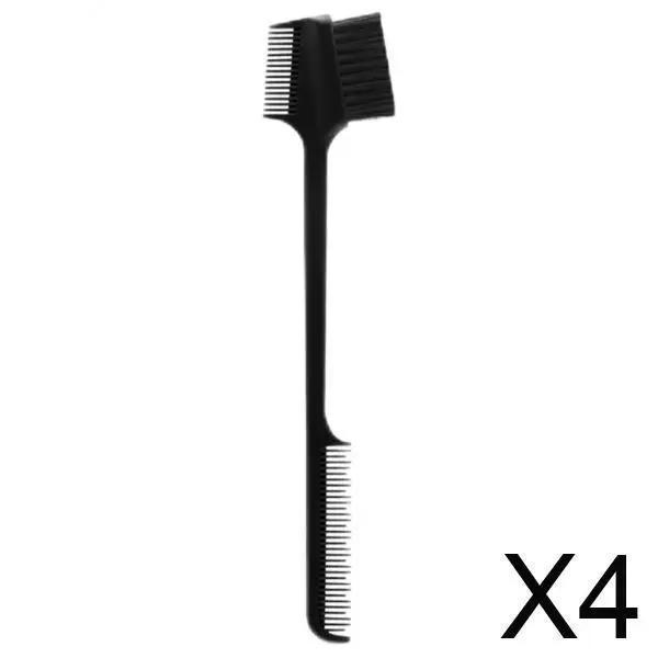 Tragbare Augenbrauenbürste, abgewinkelter Kamm, ABS-Kunststoff, kosmetischer Former für Damen und Herren, Reise-Styling