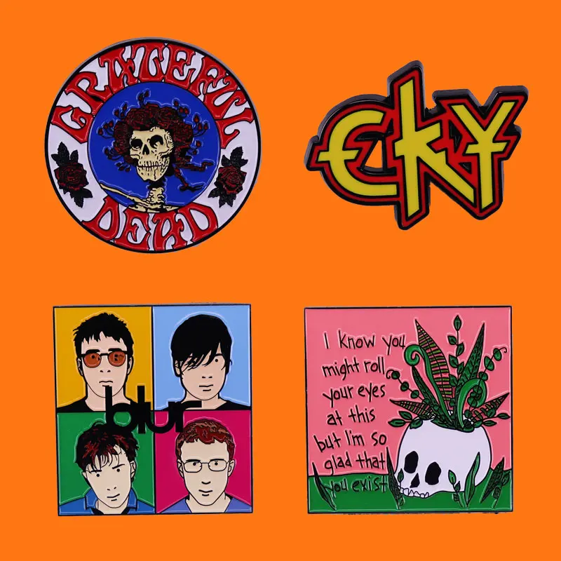 Rock Band Decorate Badges Classics Music Jewelry Lapel Accessories Pins Send Friend Fans Boutique Medal Gift Metal Brooch