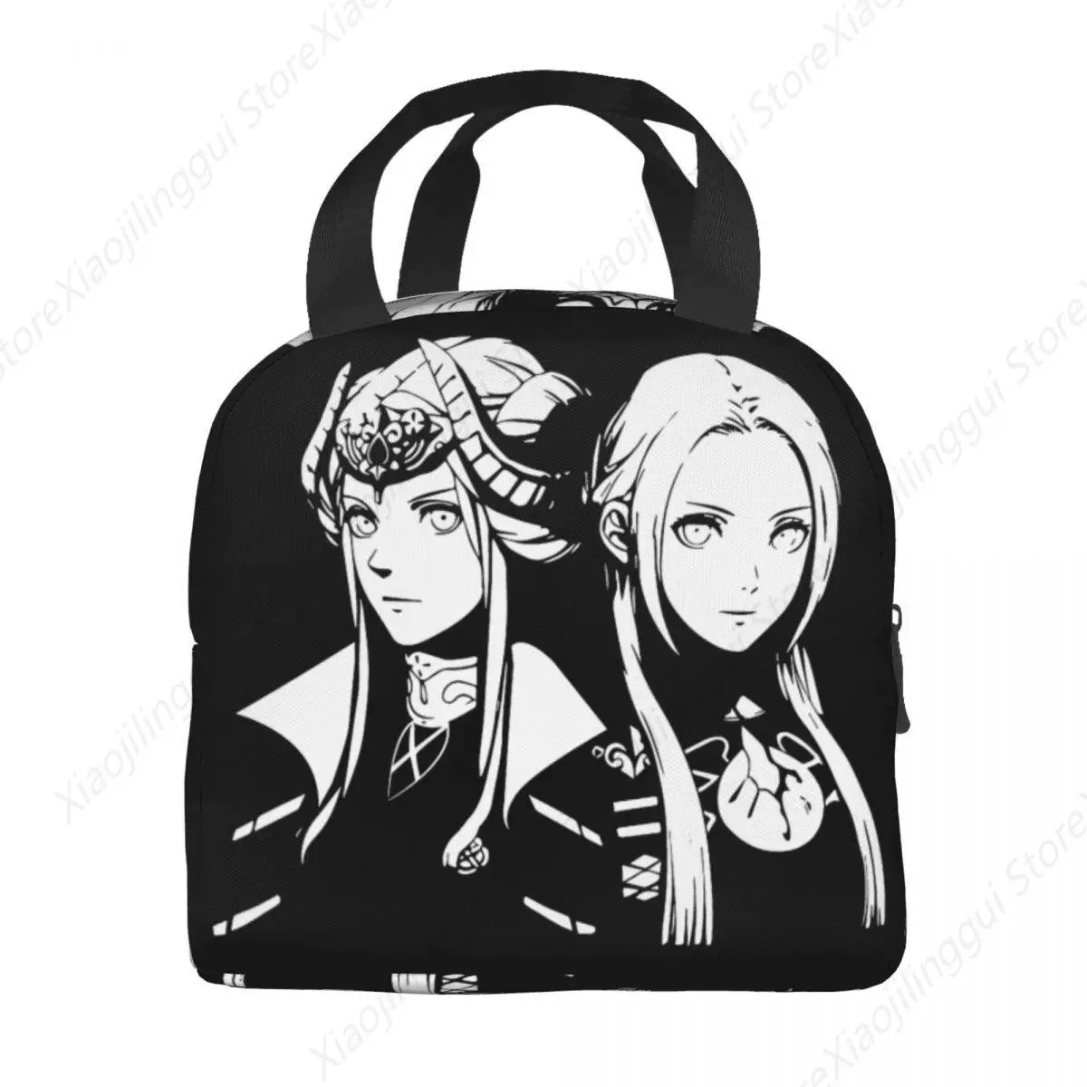 Edelgard Fire Emblem Three Houses Lunch Bag Portable Insulated Canvas Cooler Bag Funny Games Thermal Picnic Travel Lunch Box