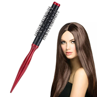 Profession Anti Static Curly Hair Comb Boar Bristle Rolling Round Brush Comb Hair Styling Beauty Salon Hairdresser Curling Iron