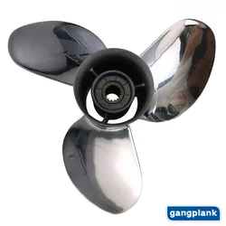 For Suzuki 60-140HP Stainless Steel Propeller Marine Outboard Propeller 13 3/4X13 13 7/8X15 13 7/8X17 14X19 14X21 15 Tooth