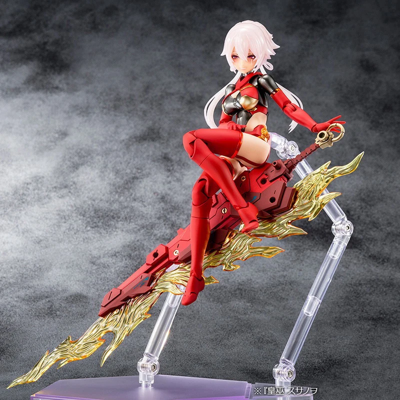 Original Kotobukiya MEGAMI DEVICE 16.3 Wizard Soojung Red Lotus Action Figure PVC Collectible Model Statuette Toy Ornament Gifts