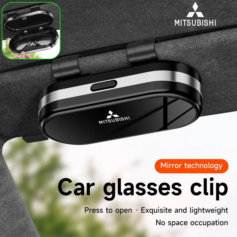 Organizador para visera de coche, caja para tarjetas y billetes, para Mitsubishi Delica Triton Ralliart Star Mirage Jinxuan Galant Attrage Xpander