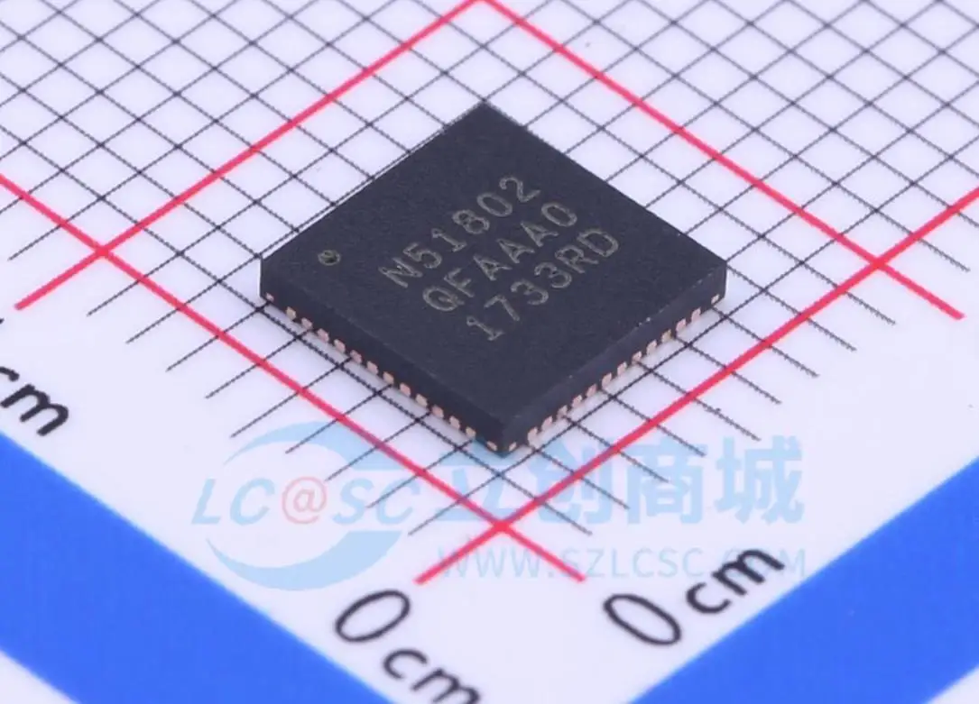 10pcs NRF51802-QFAA-R Brand: NORDIC Package: UQFN-48-EP (6x6) Brand new imported original authentic products