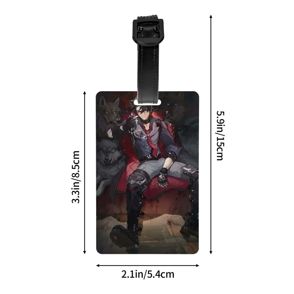 Genshin Impact Wriothesley Risley Luggage Tags Suitcase Accessories Fashion Baggage Boarding Tag Label Holder ID Name Address
