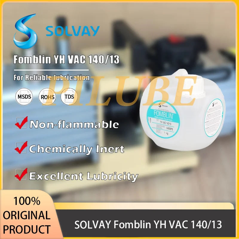 

SOLVAY Fomblin YH VAC 140/13 смазочное масло Perfluoropolyether обеспечивает долговечность, оригинальный продукт
