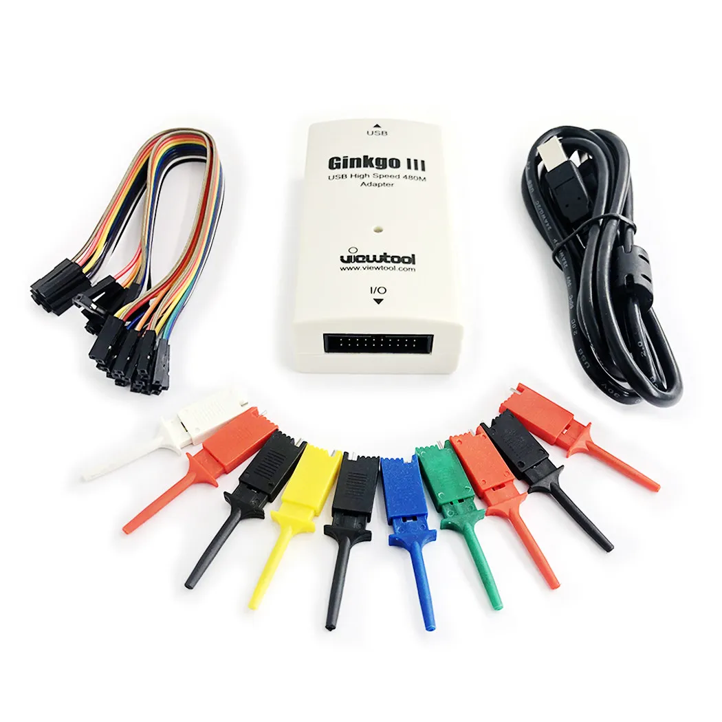 Ginkgo3 VTG300A / VTG301A / VTG303A High-Speed USB Programmer SPI Oscilloscope I2C Logic Analyzer Tool