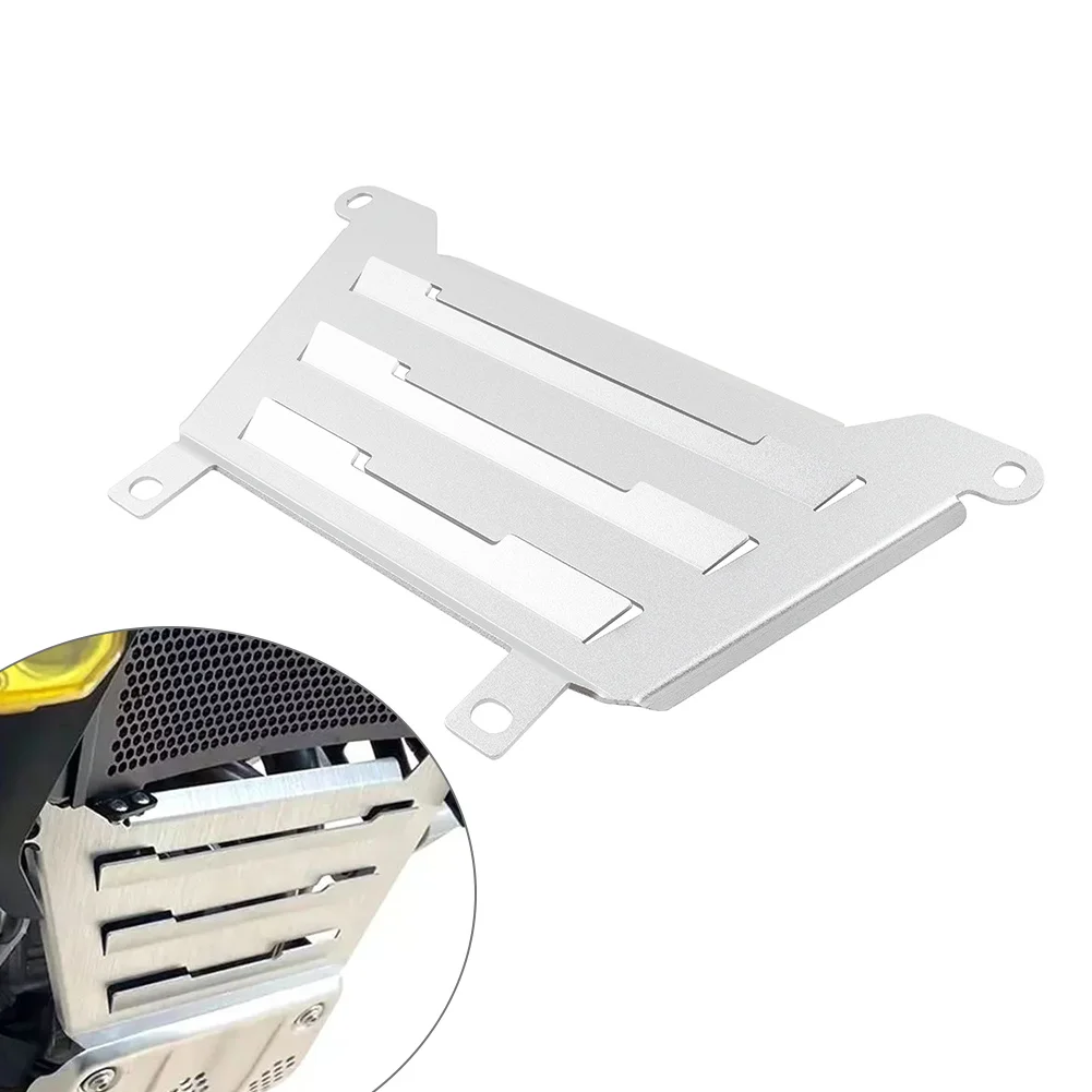 1Pcs Aluminum Motorbike Engine Cover Radiator Grille Guard Front Exhaust Cover Silver For CFMOTO 800MT 2021 2022 2023 2024 2025