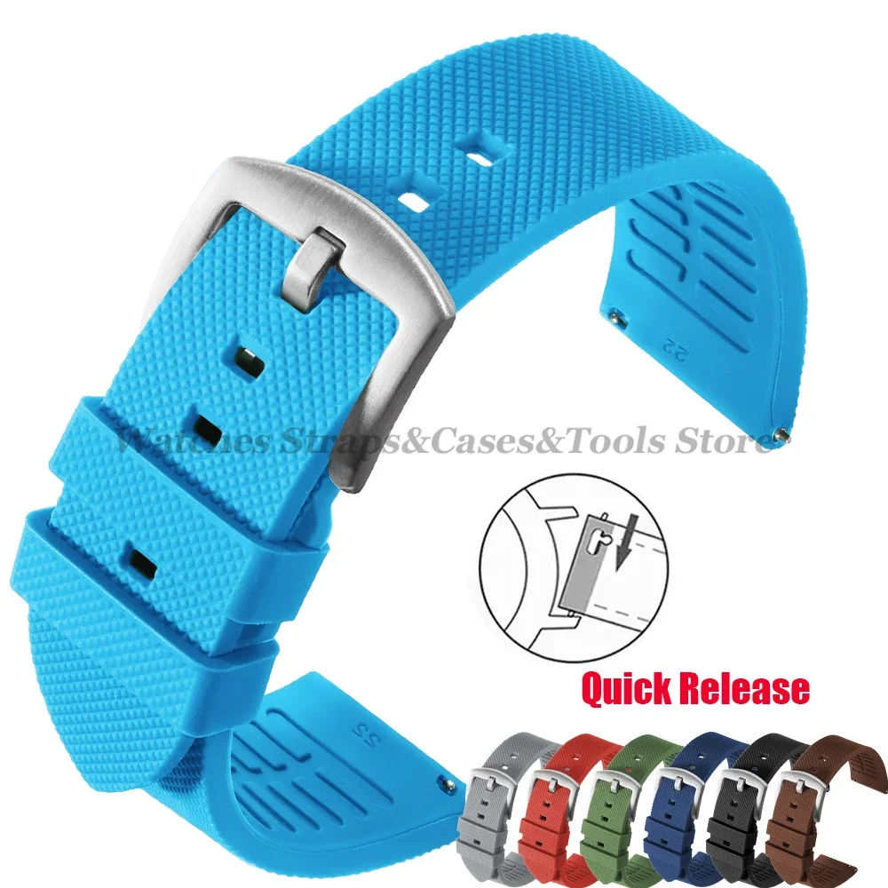 Мягкий силиконовый ремешок для часов, водонепроницаемый ремешок 20 мм 22 мм для Seiko for Rolex for Water Ghost, мужской спортивный резиновый браслет, аксессуары для часов