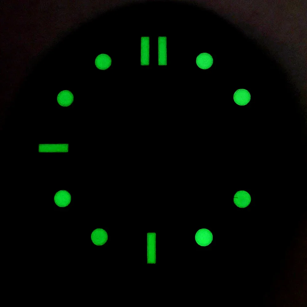 

Customized 31mm Dial NH35 Watch Dial Surface Fit for NH35 NH36 Movement 31mm Green Luminous Watch Faces