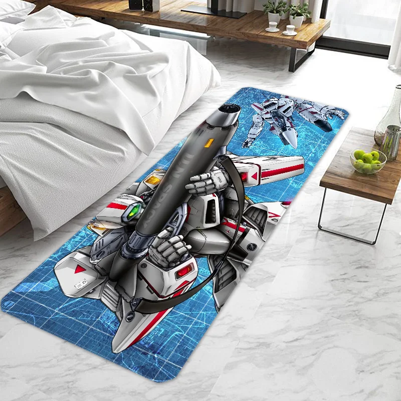 Anime R-Robotech Door Mat Entrance Doormat Non-slip Washable Kitchen Carpet Living Room Hallway Rugs Door Mats Bathroom Bath