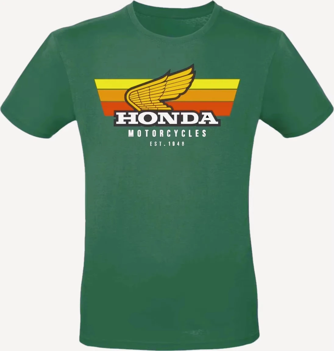 

Honda Motorcyclist Vintage Style Pattern Scooter T-Shirt Men's and Women's Casual Comfort Motorcycle Short Sleeve Top