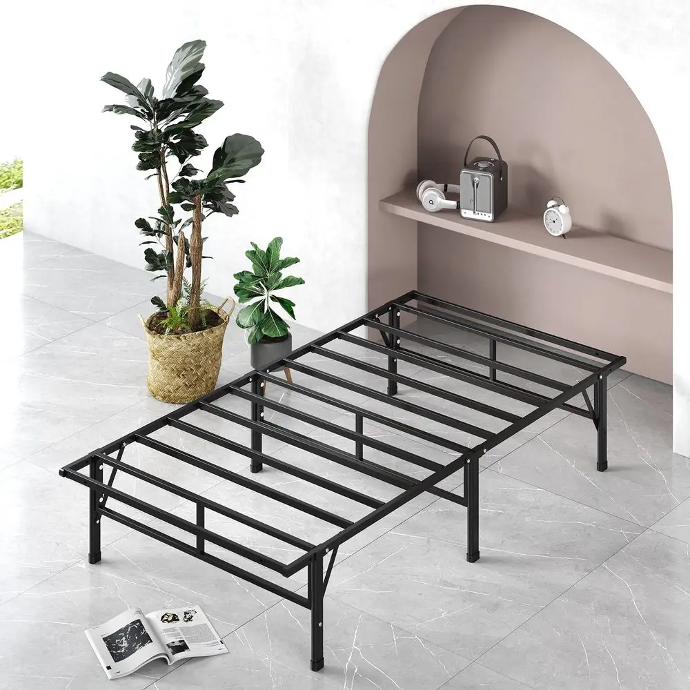 Somier SmartBase Compacto de 36 cm, Base de colchón de metal sólido, Soporte de láminas de acero, Fácil montaje, Cama en caja