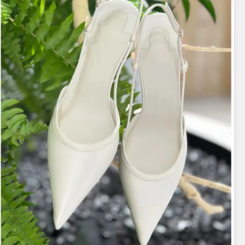 Ankle Strap Shoes for Ladies Pointed Toes Kitten Heels Sewing Lines Female Sandals Solid Chassure Femme Solid Zapatos De Mujer view 3
