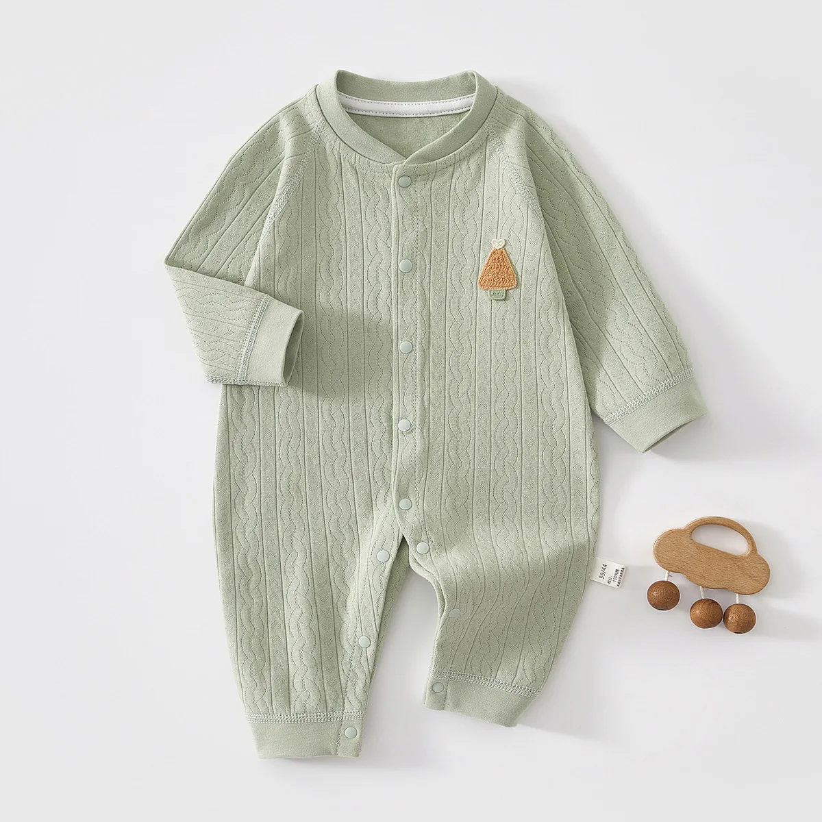 AYNIGIELL Spring and Autumn 0-18M Baby Rompers Newborn Girls Boys 100%Cotton Clothes High Quality Cartoon Patterned Jumpsuit