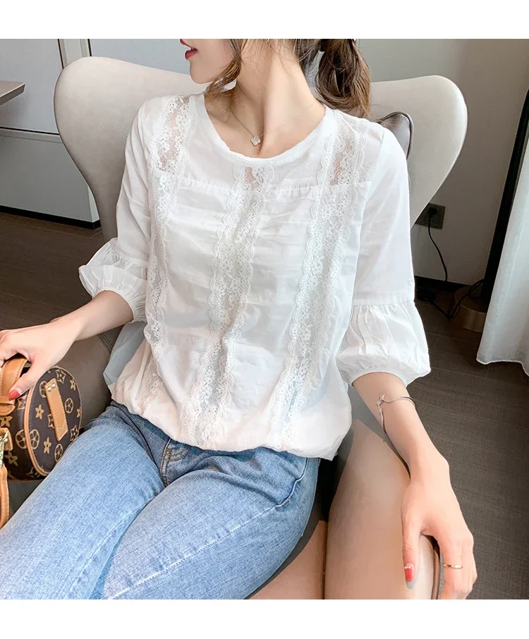 Cheap wholesale 2021 spring summer autumn new fashion casual chiffon women shirt woman female OL long sleeve blouse Vy1309