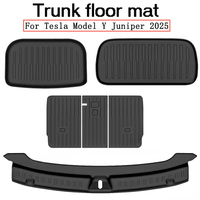 TPE Inclusive Front Rear Trunk Floor Mats Storage Waterproof Protective Pads Interior Accessories for Tesla Model Y Juniper 2025