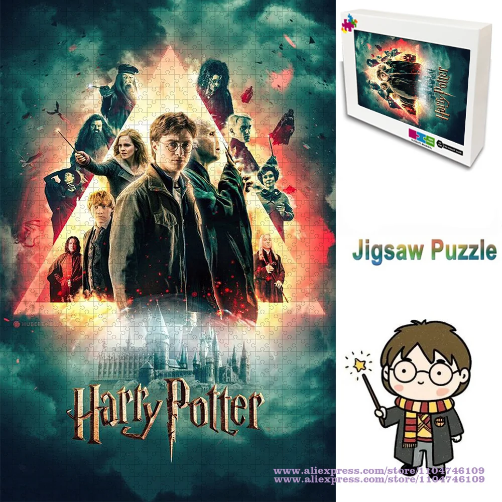 

Harry Potter Puzzle Jigsaw Classic Movie Characters Puzzles 108/200/300/500/1000/1500Pcs Intelligence Puzzles Home Decoration